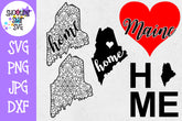Maine US State SVG Decal Bundle - 50 States SVG